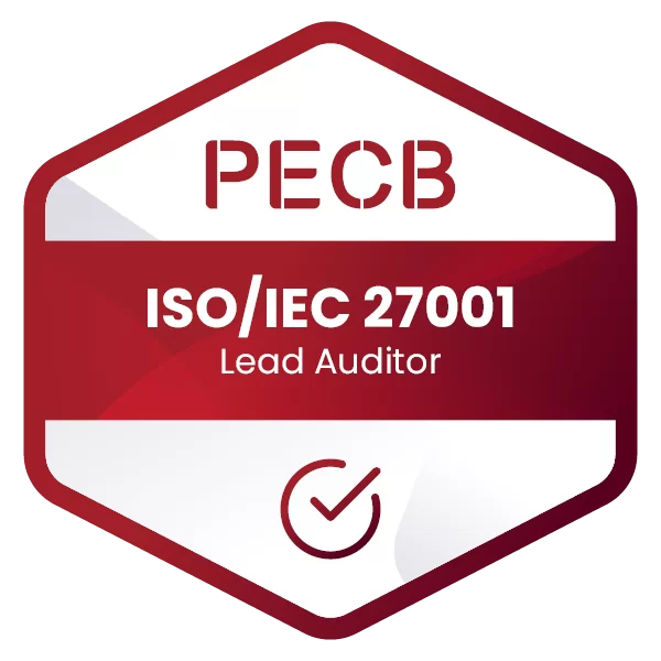 PECB ISO 27001 LA certification badge