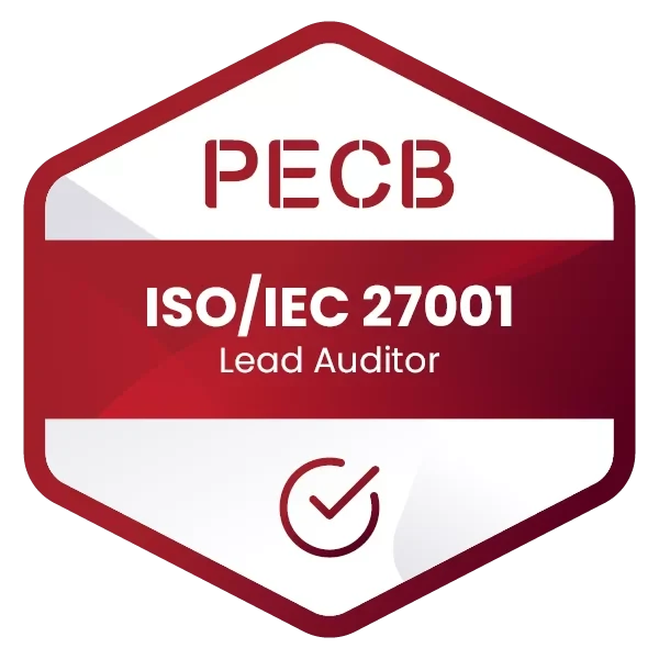PECB ISO 27001 LA certification badge