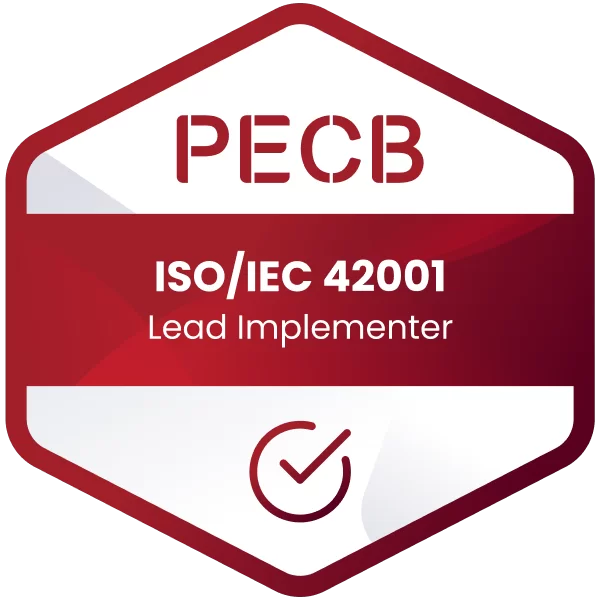PECB ISO 42001 LI certification badge