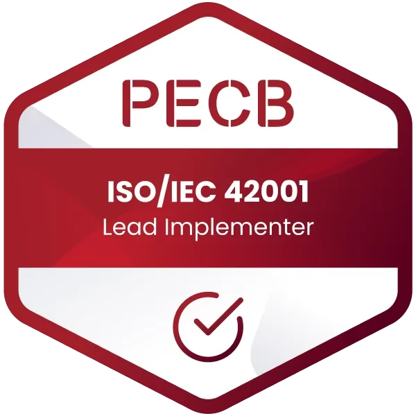 PECB ISO 42001 LI certification badge